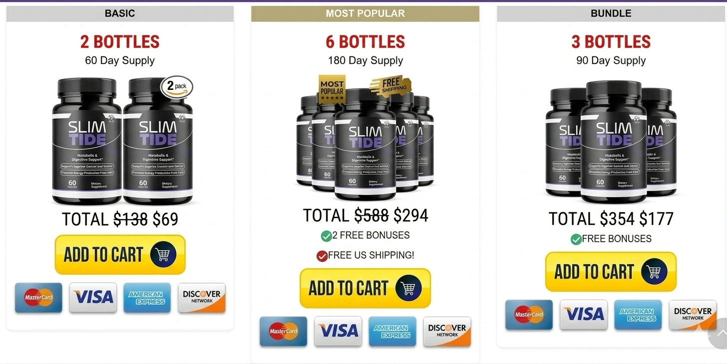 SlimTide Official Website Pricing and Special Deals SlimTide Official Price Packages and Discount Offers